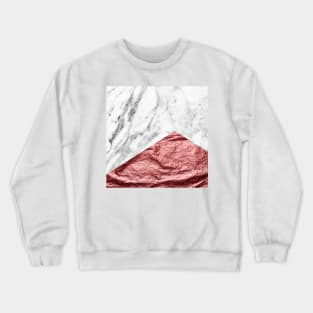 Deep rose gold marble Crewneck Sweatshirt